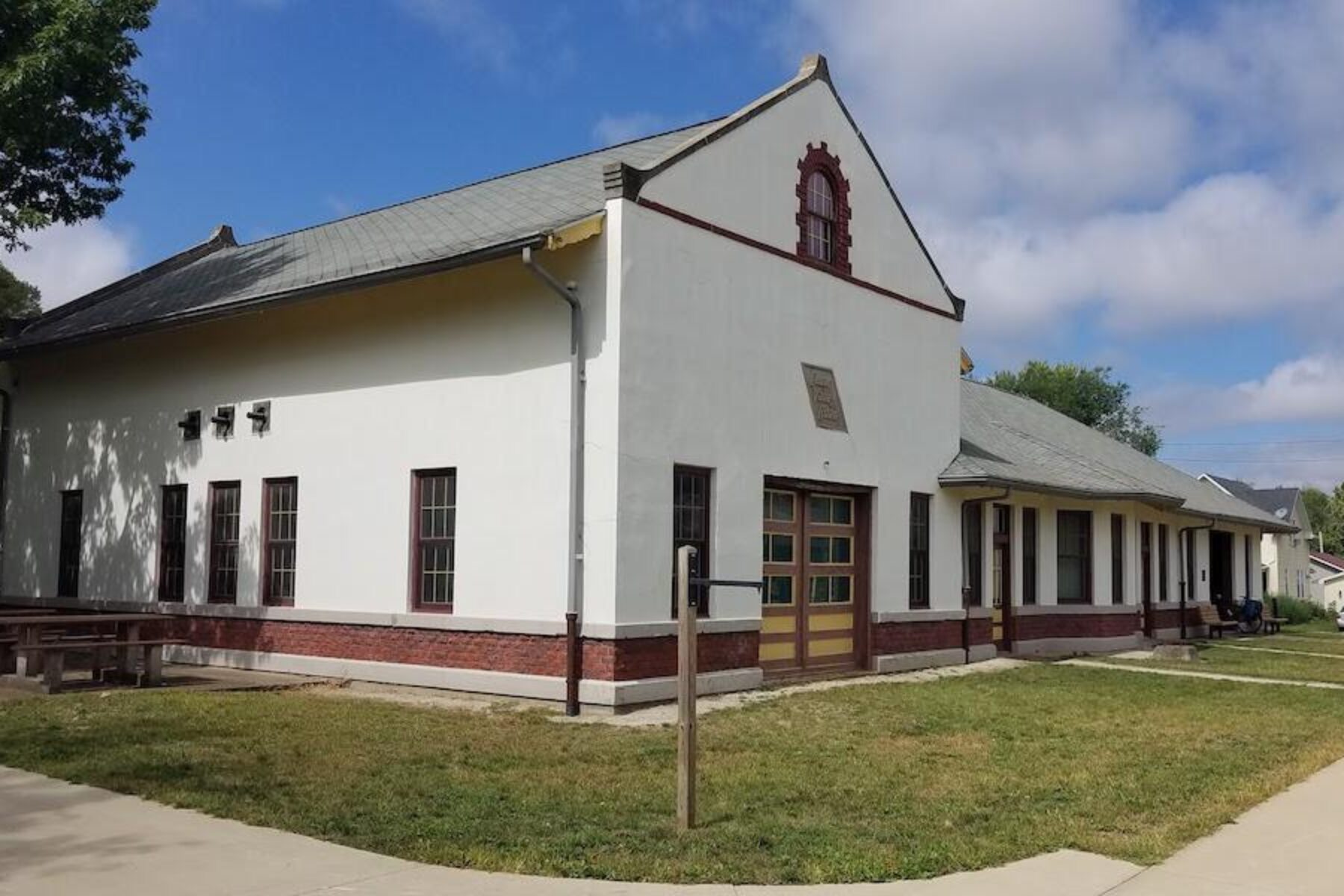 Waterloo, Cedar Falls & Northern Railway depot along the Iowa's Cedar Valley Nature Trail | Photo by Patrick Travers