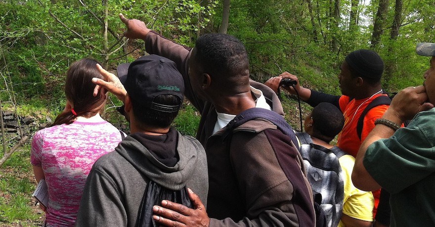 Birdwatching in Tacony Creek Park | Courtesy Tookany-Tacony Frankford Watershed Partnership