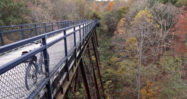 Breeden Trestle on Tunnel Hill State Trail in southern Illinois | Photo by Shawn Gossman