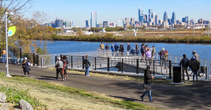 Overlook at 61st Street along Pennsylvania's Schuylkill River Trail | Photo courtesy SRDC