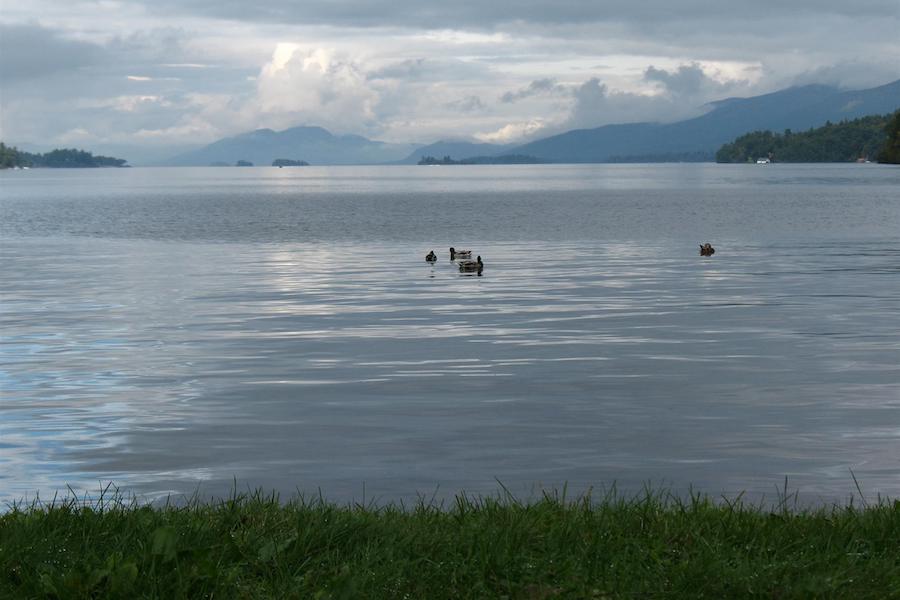 View of Lake George on the northern end of the Warren County Bikeway | Photo by TrailLink user markemarks