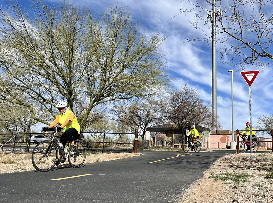 The Julian Wash Greenway, another trail in The Loop, showcases the natural beauty of the Sonoran Desert as it travels 18 miles through southeastern Tucson. | Photo by Cindy Barks