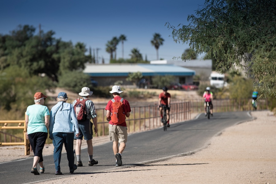 The north path along the Rillito River Park portion of The Loop. | Photo courtesy of Pima County