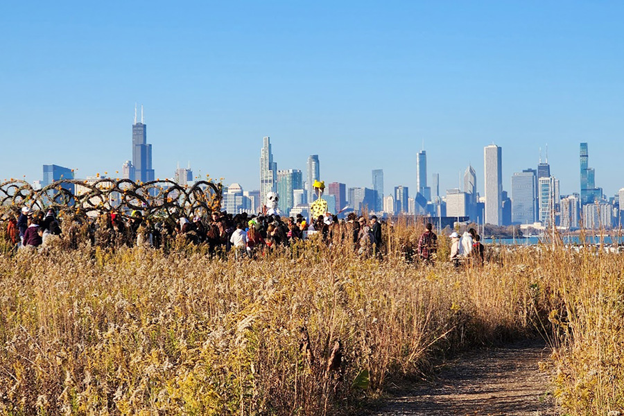 Dia De Los Muertos celebration at La Ronda Parakata Gathering Space | Photo courtesy Burnham Wildlife Corridor