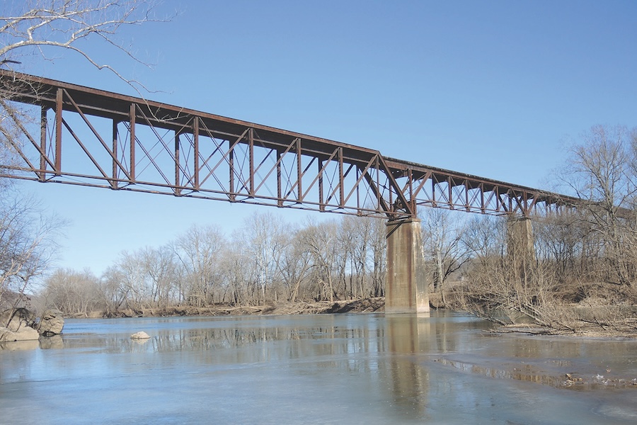 Gasconade River Bridge along Missouri's developing Rock Island Trail State Park | Photo courtesy Missouri State Parks