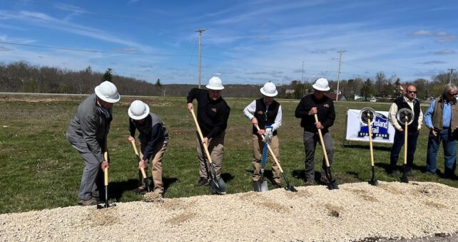 Groundbreaking in Owensville, Missouri, along the developing Rock Island Trail State Park | Photo courtesy Friends of Rock Island Trail State Park