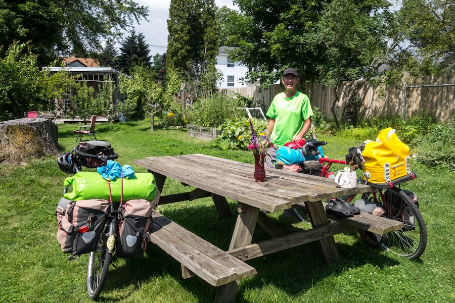 Warmshowers stay in Wisconsin | Photo courtesy Patrick and Rachel Hugens