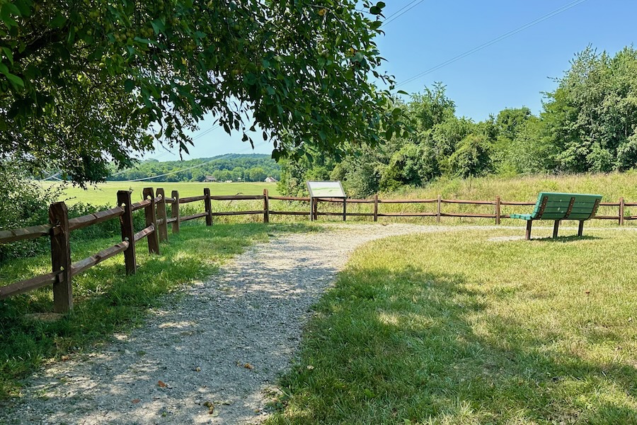 Lookout point at Ohio's Hopewell Mound Group | Photo by Anietra Hamper