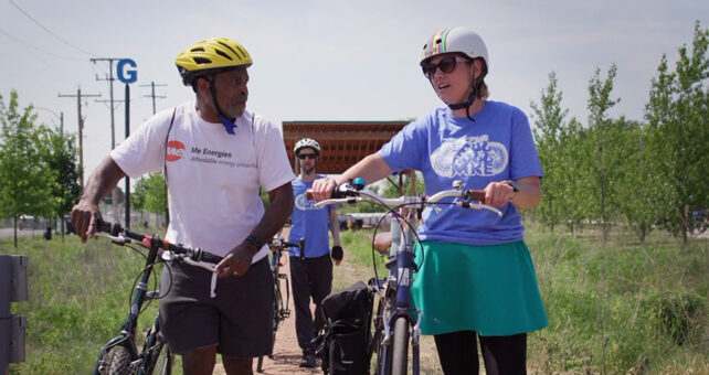 Group bike ride in Milwaukee, Wisconsin | Video still courtesy Johnson Media Consulting