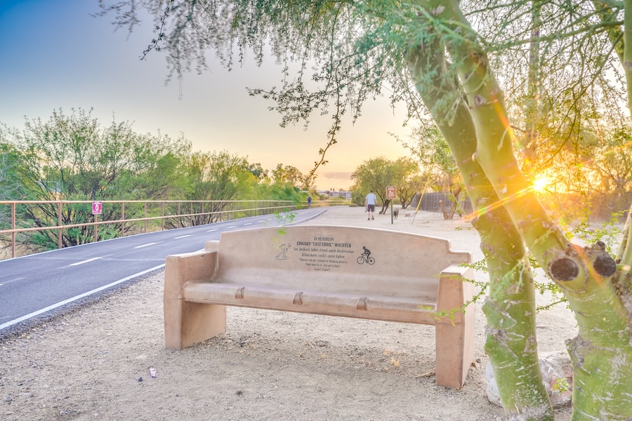 Arizona's Rillito River Park Trail through Brandi Fenton Memorial Park | Photo Courtesy Pima County