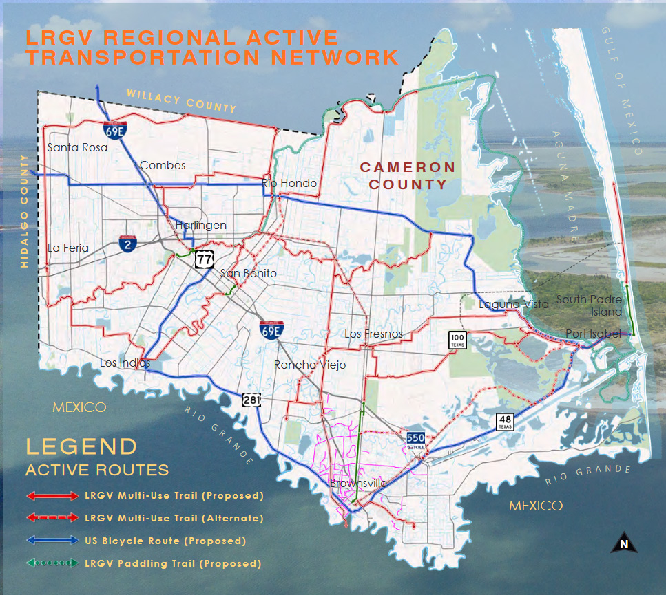 LRGV Active Transportation Network Map